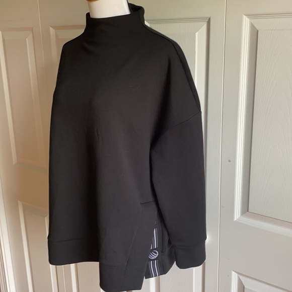 MPG Black Side-Slit Expressive Mock Neck Sz XL - Picture 4 of 11